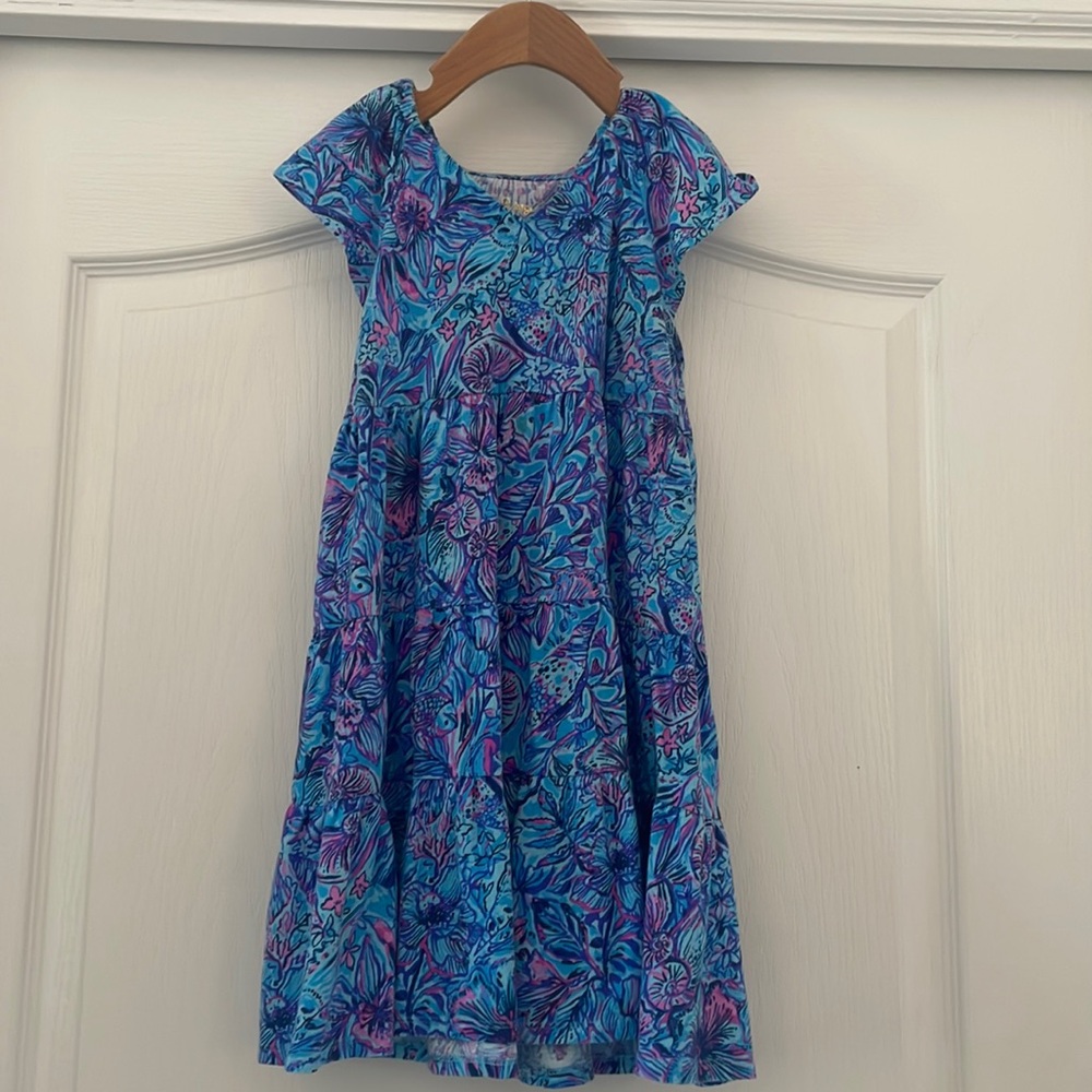 LILLY PULITZER Girls Dress Size 6/7 Resort style chic!